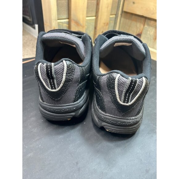 Dr Comfort Mens Black Leather Extra Wide Hook & Loop Shoes Size 12 XW - Picture 5 of 8